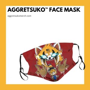 Aggretsuko-Gesichtsmasken