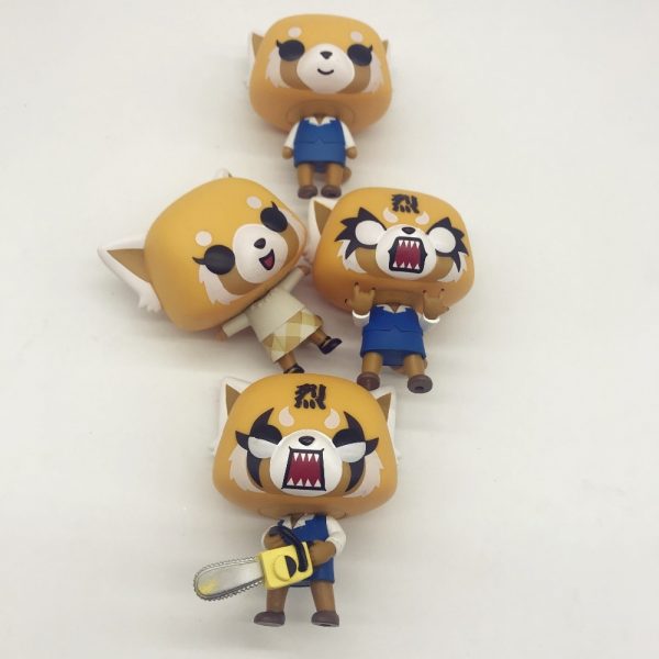 Aggretsuko Rage Chainsaw Date Night reative cartoon figurine Vinyl Action Collectible Model Toy for gift 3 - Aggretsuko Merch