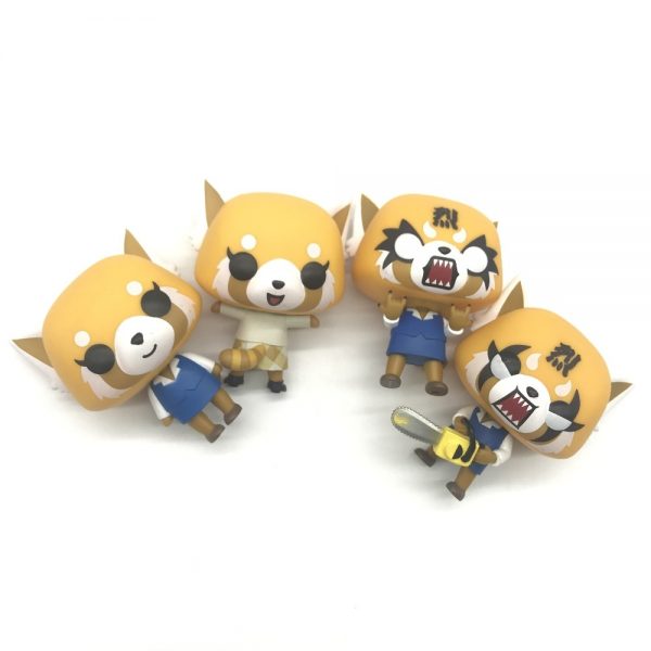 Aggretsuko Rage Chainsaw Date Night reative cartoon figurine Vinyl Action Collectible Model Toy for gift 4 - Aggretsuko Merch