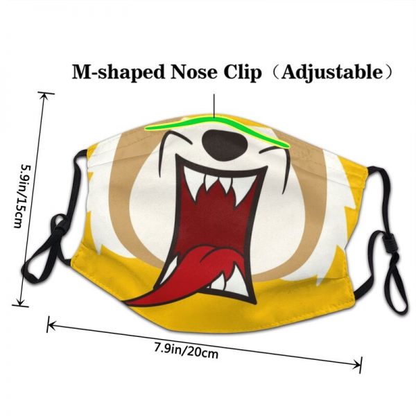 Rage Aggressive Retsuko Mask Dustproof Breathable Death Metal Aggretsuko Face Mask Protection Cover Respirator Mouth Muffle 2 - Aggretsuko Merch