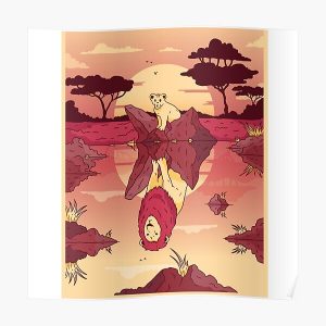Cub to lion cartoon Poster RB2204product Officiel Aggretsuko Merch