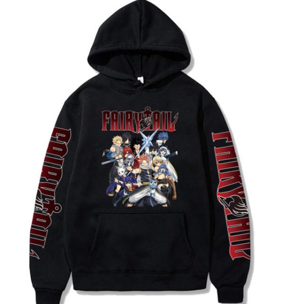 Fairy Tail Hoodie Harajuku Japanese Anime Printed Hip Hop - Aggretsuko Merch