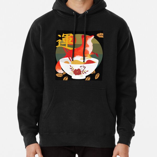 aggretsuko-hoodies-fox-leaves-ramen-color-pullover-hoodie